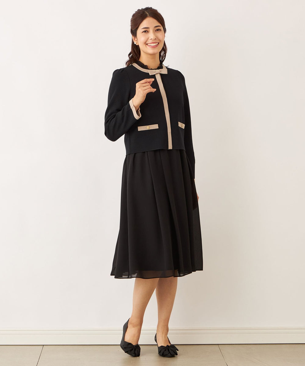 バイカラー ショートカーディガン(トップス)｜TO BE CHIC(トゥー