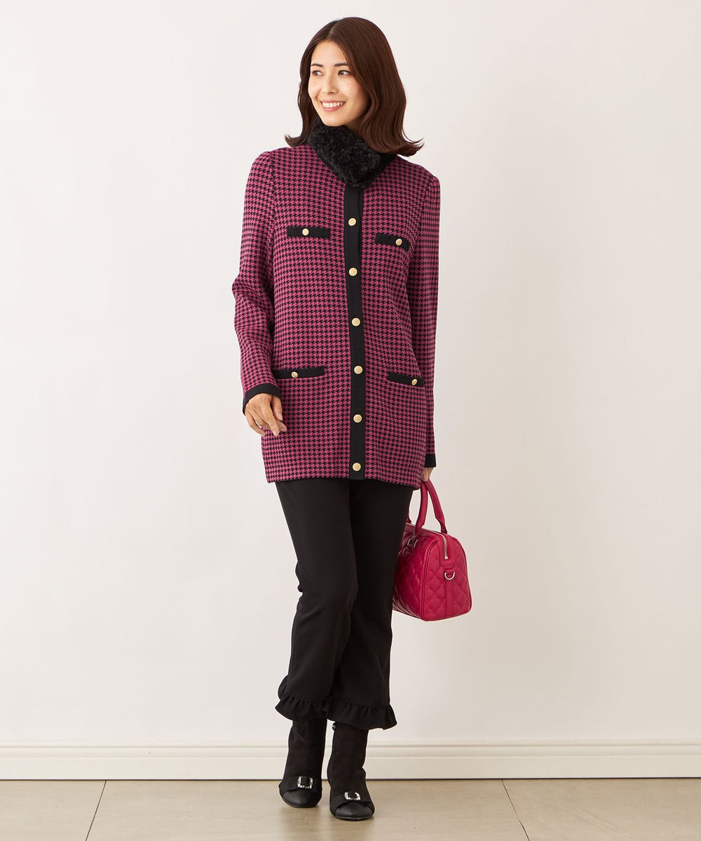 千鳥 ミドルカーディガン(トップス)｜TO BE CHIC(トゥー ビー シック