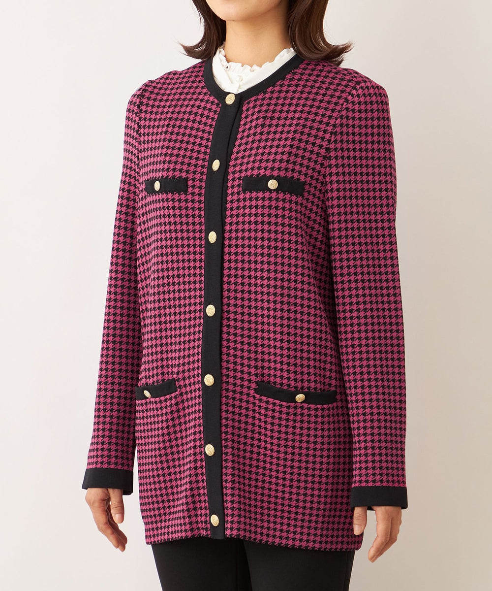 d.i.a. 黒×ピンク千鳥柄　ブラトップ d.i.a ブラック×ピンク 見せブラ d.i.a. 黒×ピンク千鳥柄 ブラトップ