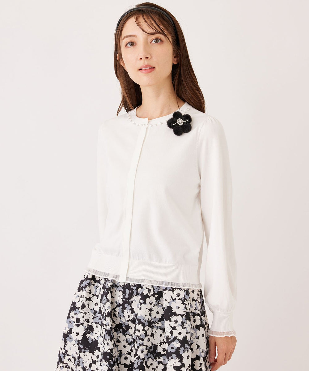 シアーレイヤー カーディガン(トップス)｜TO BE CHIC(トゥー ビー