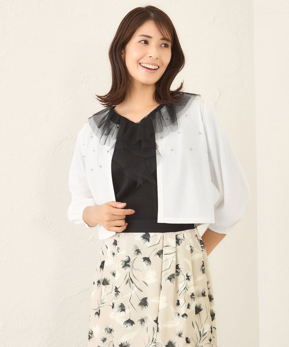 ダイヤビジューボレロ(ブルゾン)｜TO BE CHIC(トゥー ビー