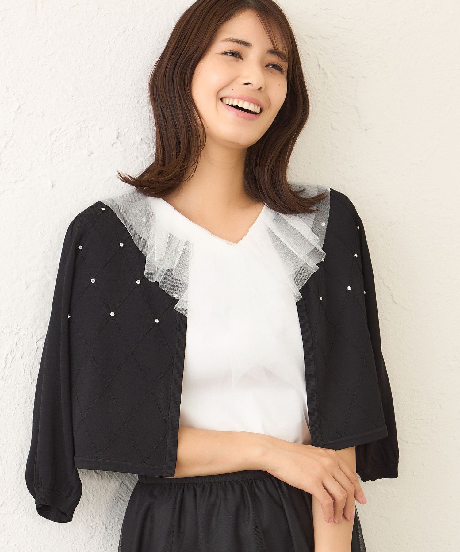 ダイヤビジューボレロ(ブルゾン)｜TO BE CHIC(トゥー ビー シック)の