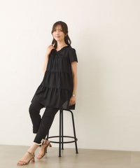 bonjourdiary   チュニック　ブラウス ティアードチュニックブラウス 通販【ニッセン】