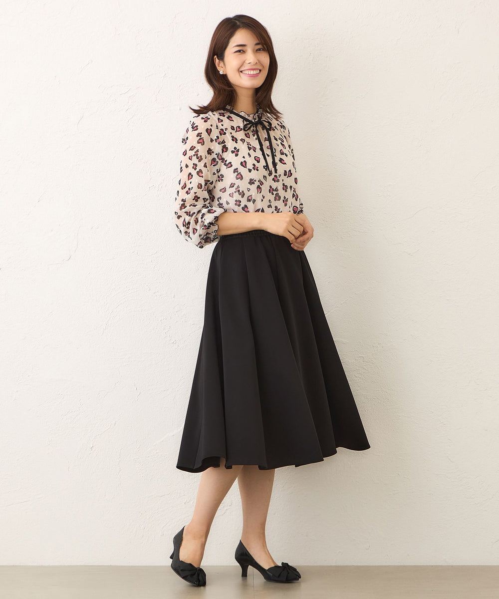 HONEYMEW ビッグリボンアンサンブルトップス サイズ F ブラック ミシェルマカロン イモ ビッグリボンアンサンブルトップス