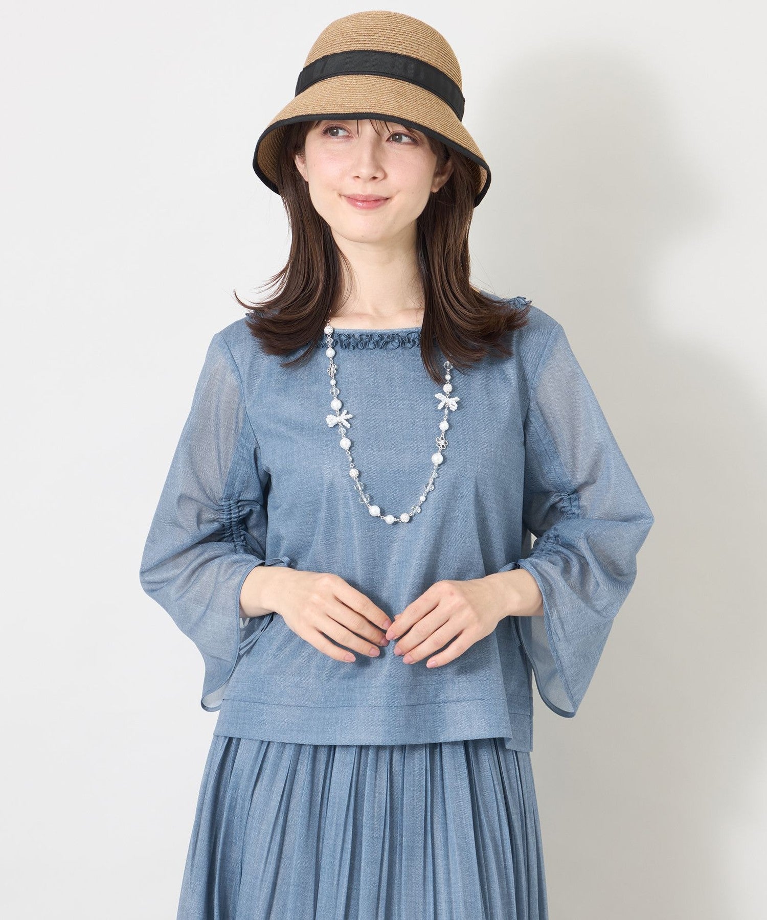 2361-W5M0973724__,24,モデル身長168cm 着用サイズ：40