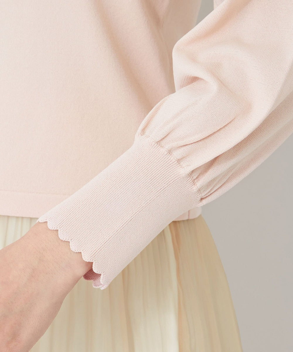 フロントラッフルフリル ニット(トップス)｜TO BE CHIC(トゥー ビー