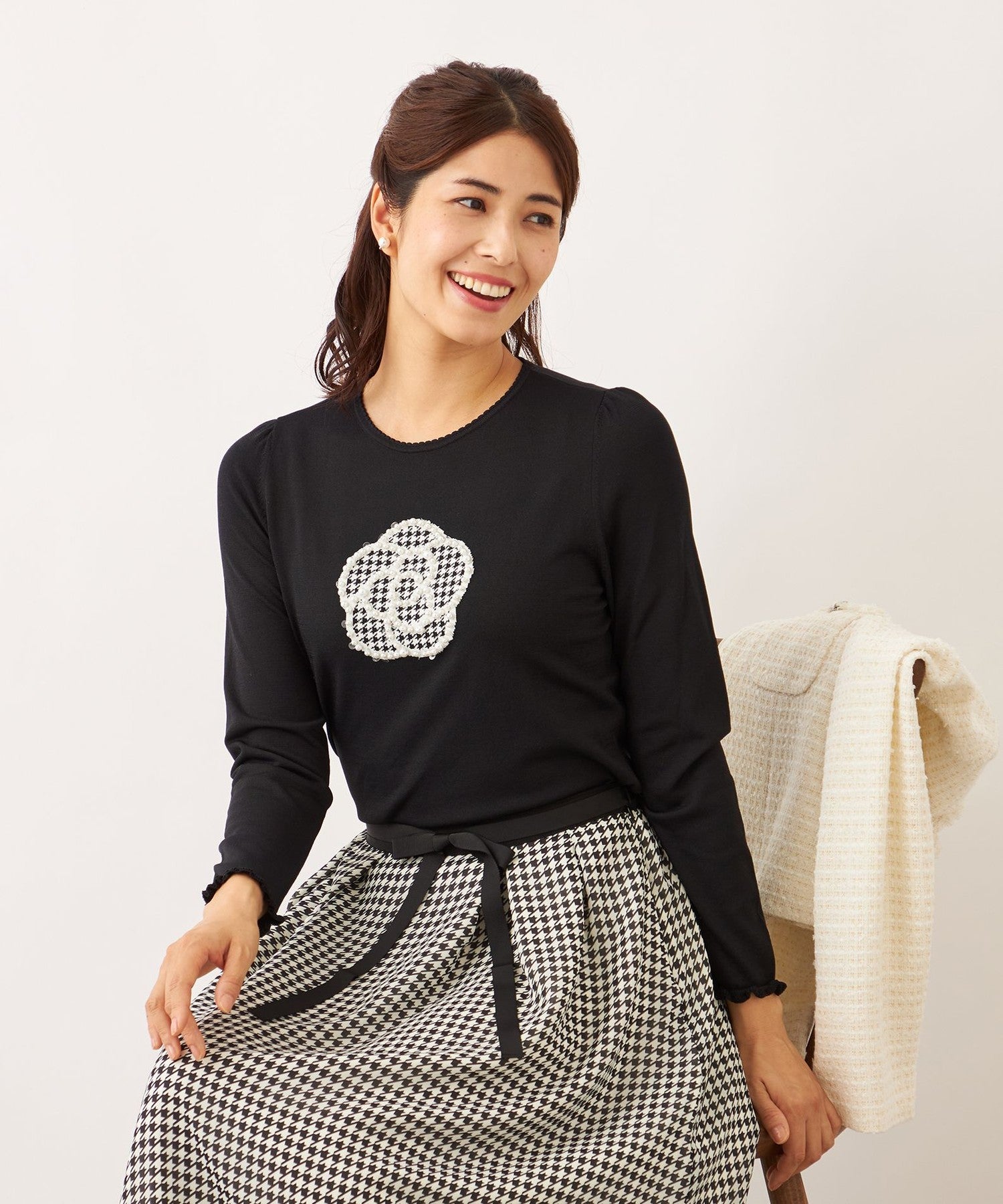 2361-W5N0564409__,09,モデル身長167cm 着用サイズ：40