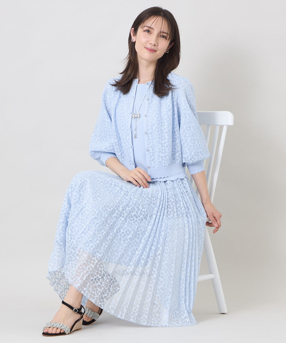 ジャカードレースコンビ ニットプルオーバー(トップス)｜TO BE CHIC