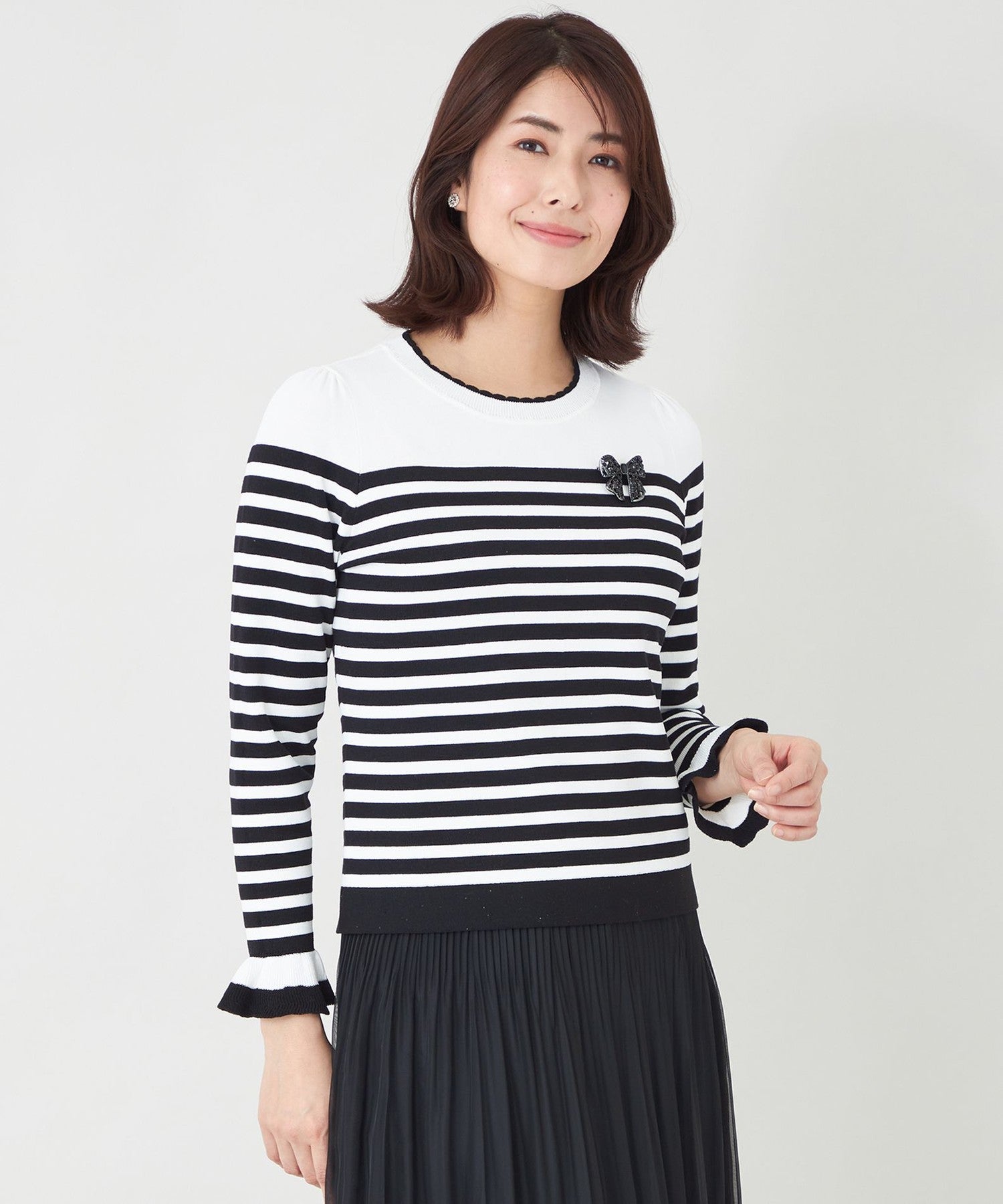 2361-W5N0772202__,02,モデル身長167cm 着用サイズ：40