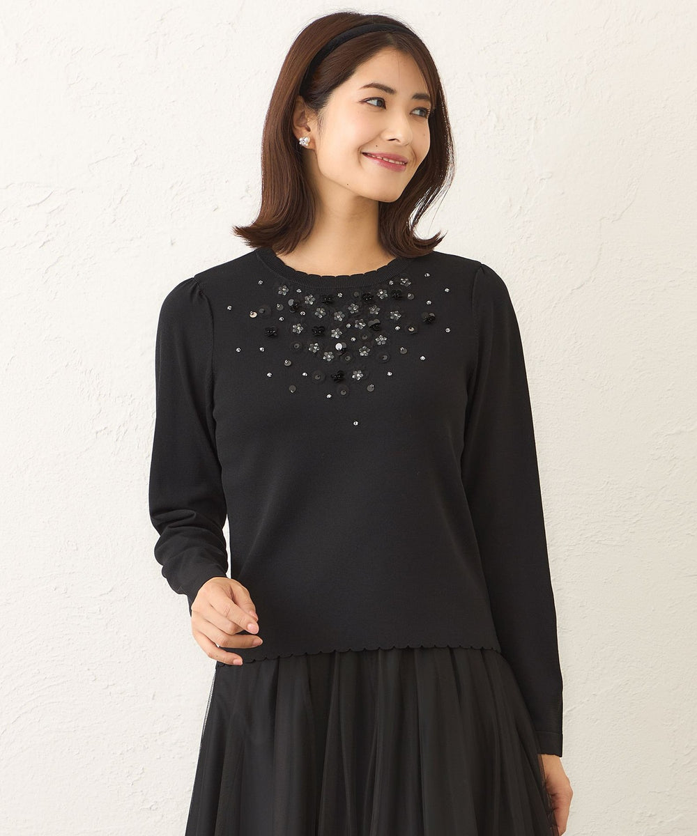 なな56 HeRIN.CYE | Wave stitch knit tops (シャツ・ブラウス ) |SHEL'TTER