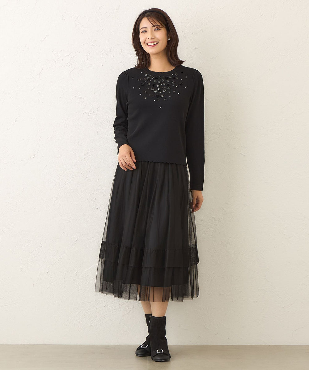 なな56 HeRIN.CYE | Wave stitch knit tops (シャツ・ブラウス ) |SHEL'TTER