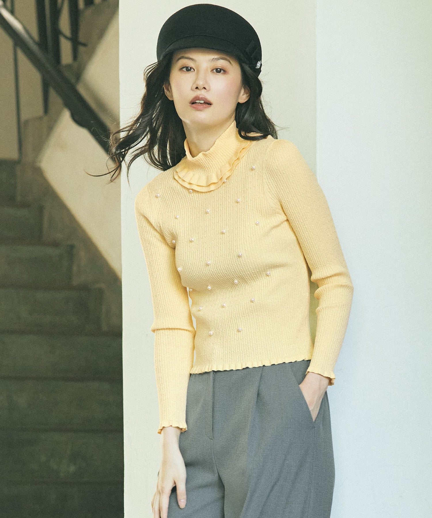 2361-W5N1366560__,60,モデル身長174cm 着用サイズ：40