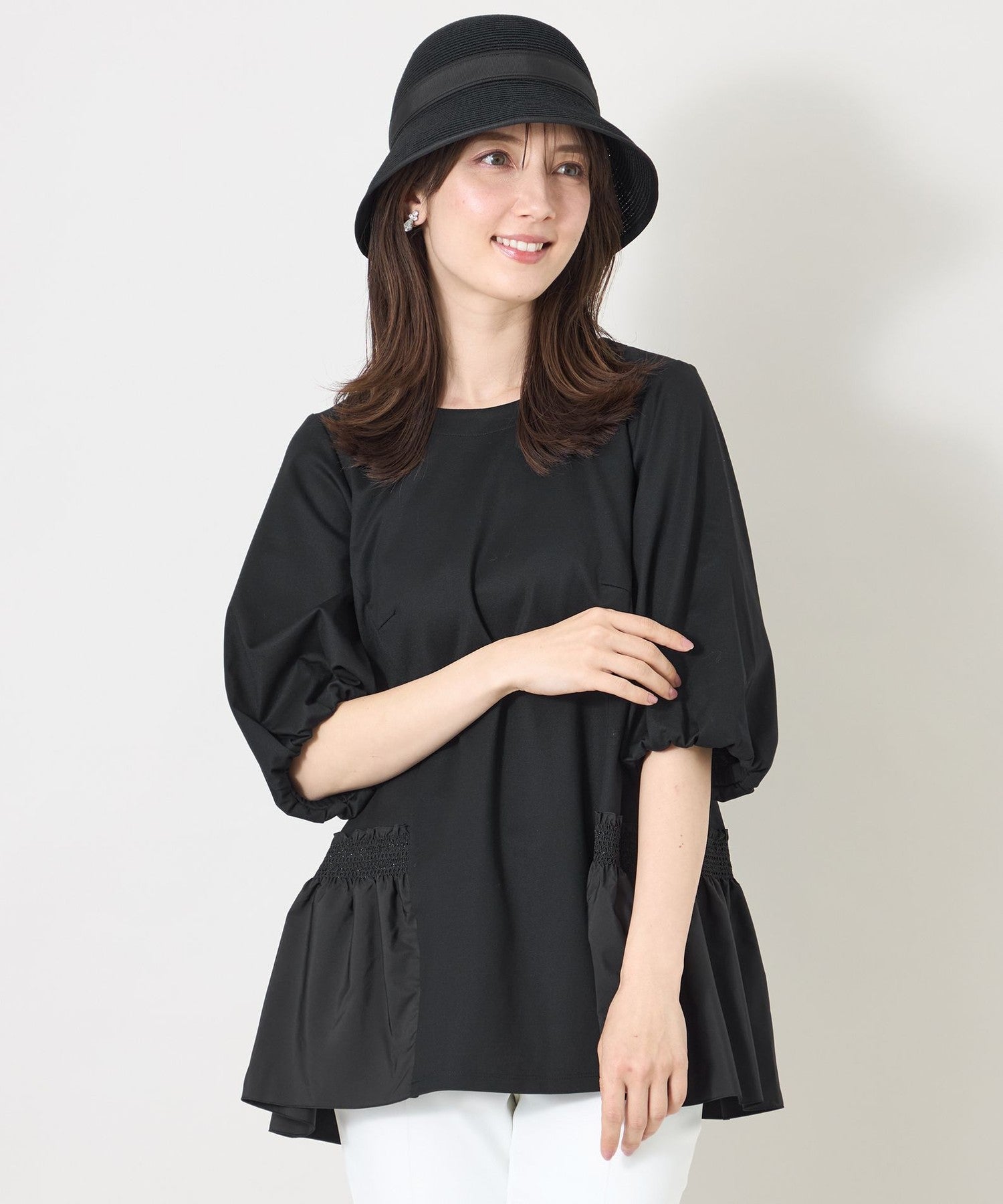スモッキング ティアードチュニック(トップス)｜TO BE CHIC(トゥー