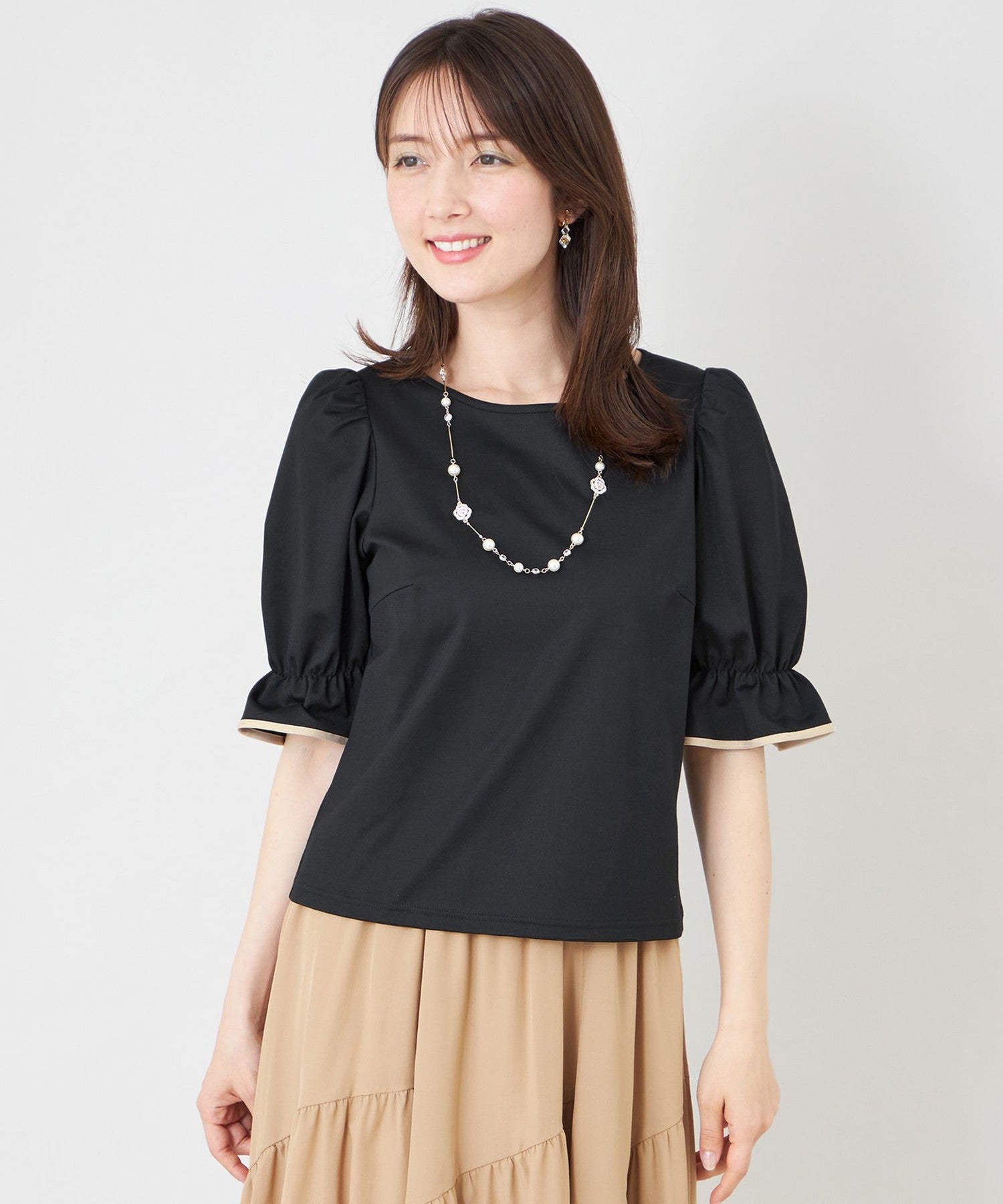 ポイントリボン デザインプルオーバー(トップス)｜TO BE CHIC(トゥー