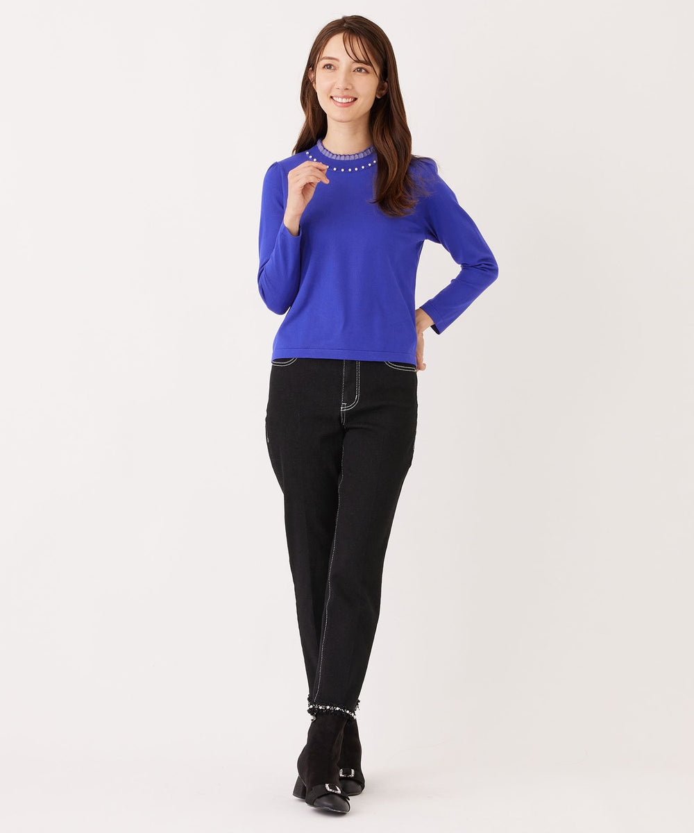 ブラック スリムデニム(パンツ)｜TO BE CHIC(トゥー ビー シック)の