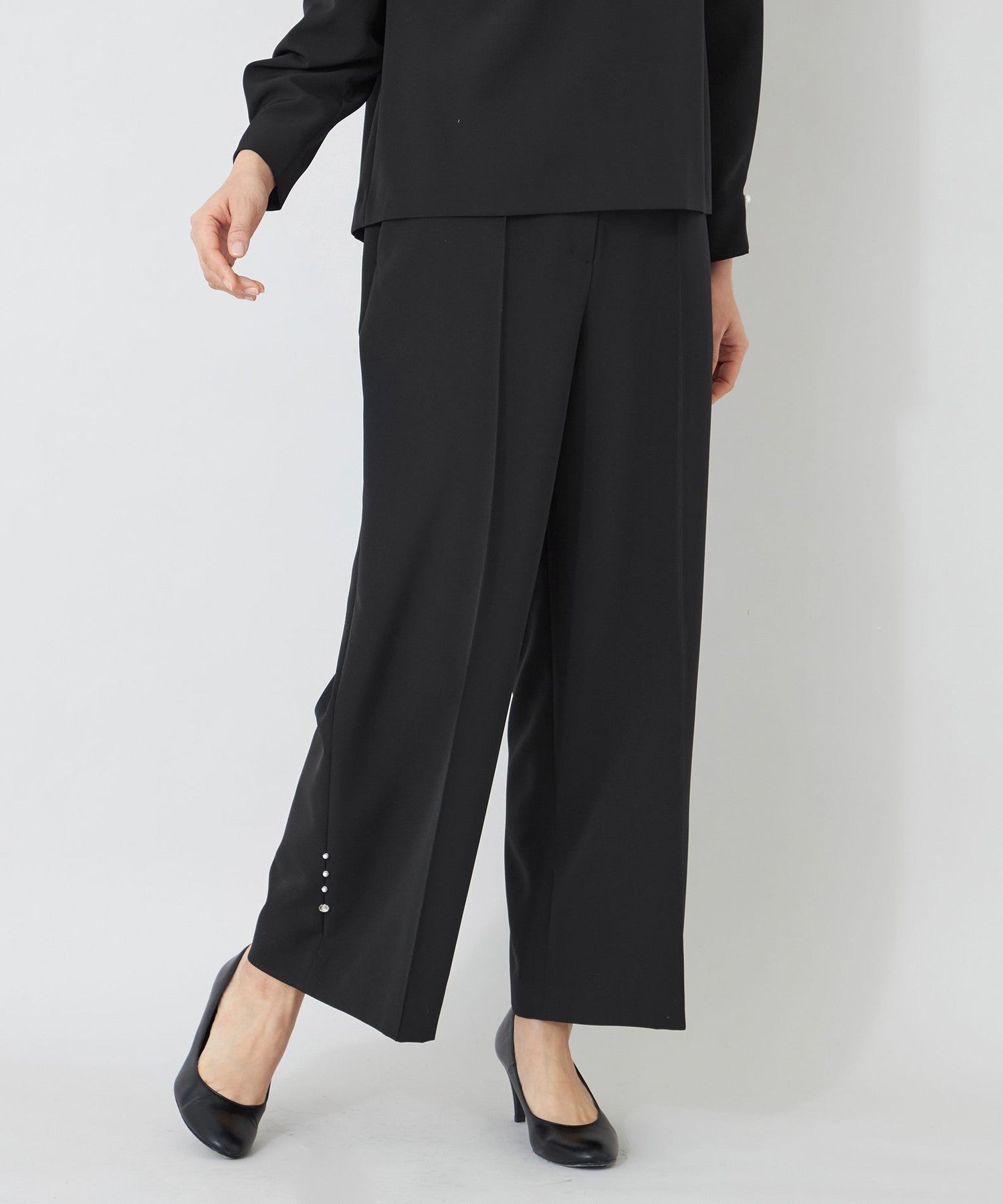 デュアルストレッチ ワイドパンツ(パンツ)｜TO BE CHIC(トゥー ビー