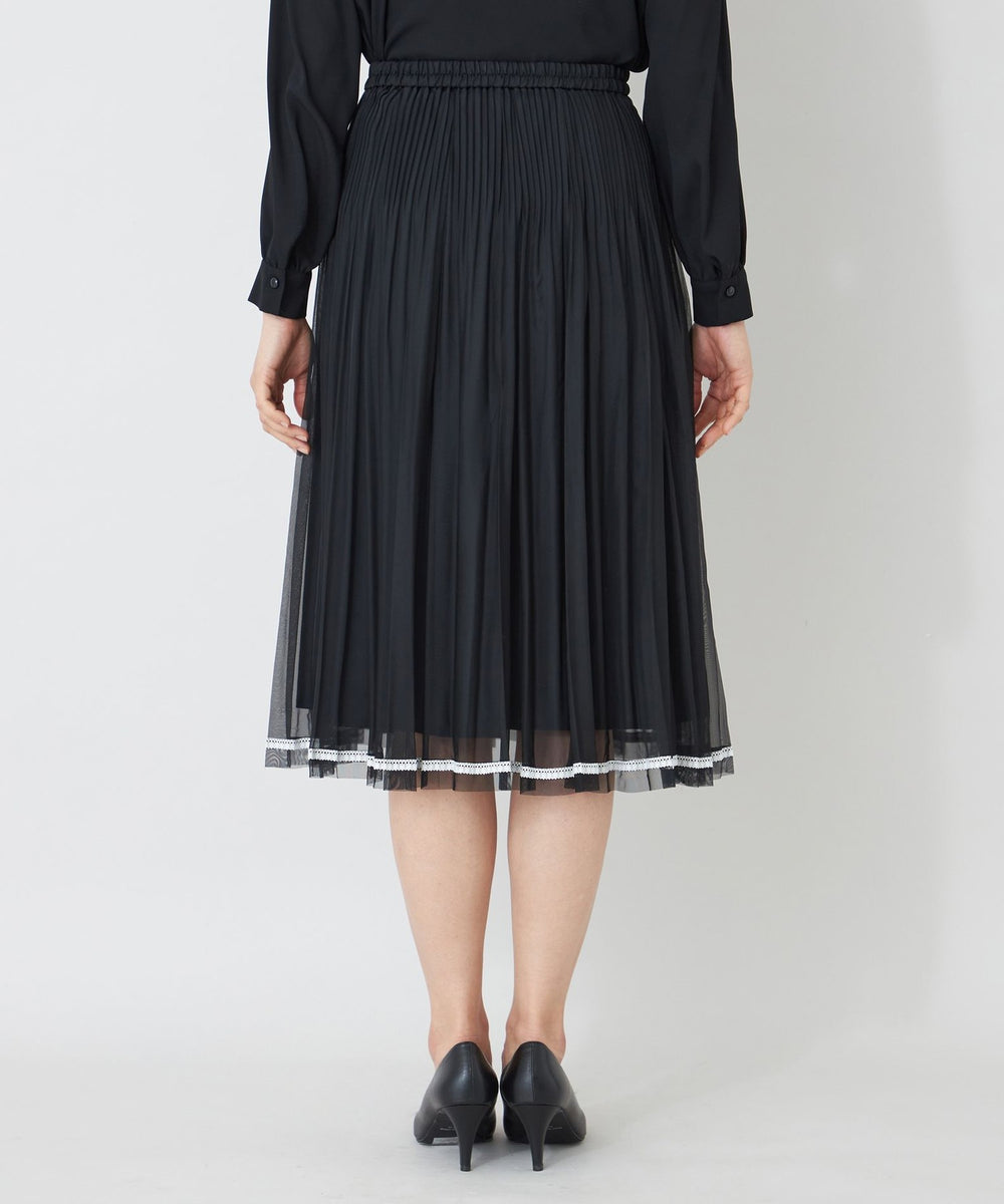 配色レース プリーツスカート(スカート)｜TO BE CHIC(トゥー ビー