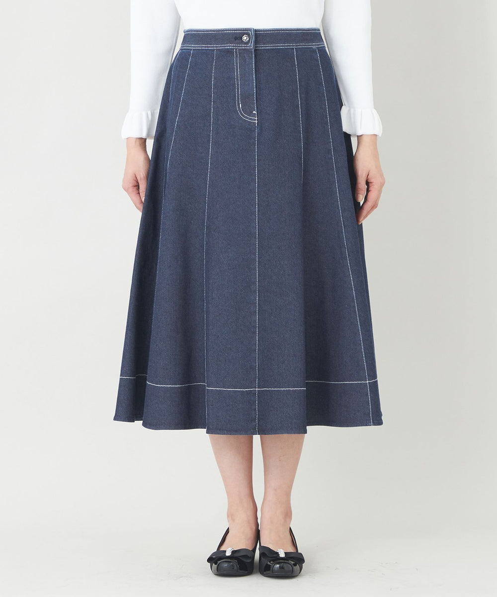 エレガンスデニム パネルスカート(スカート)｜TO BE CHIC(トゥー ビー
