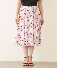 ダブルフラワープリント タックスカート(スカート)｜TO BE CHIC(トゥー
