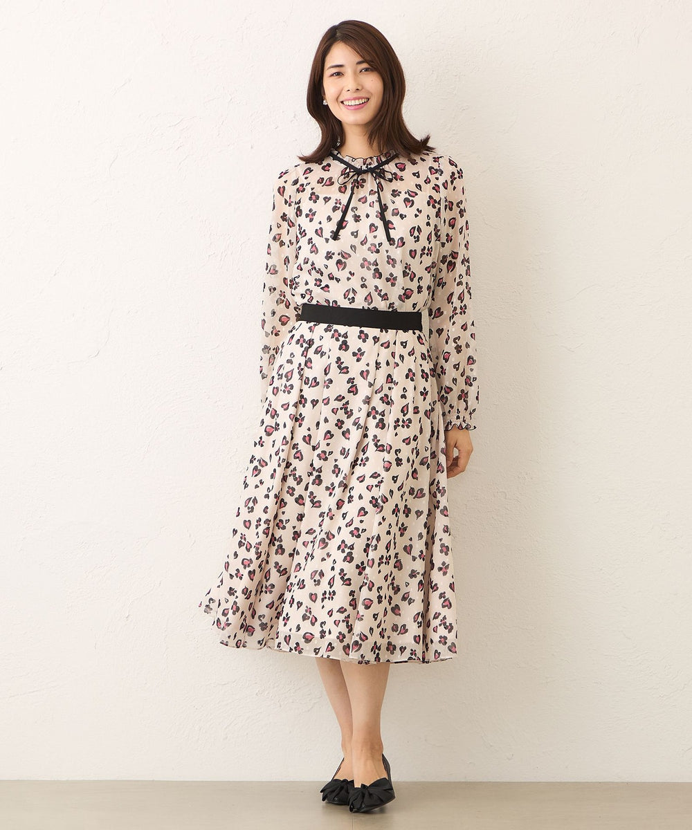 アニマルフラワー タックフレアスカート(スカート)｜TO BE CHIC
