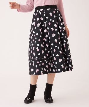 ランダムドット グログランタックスカート(スカート)｜TO BE CHIC