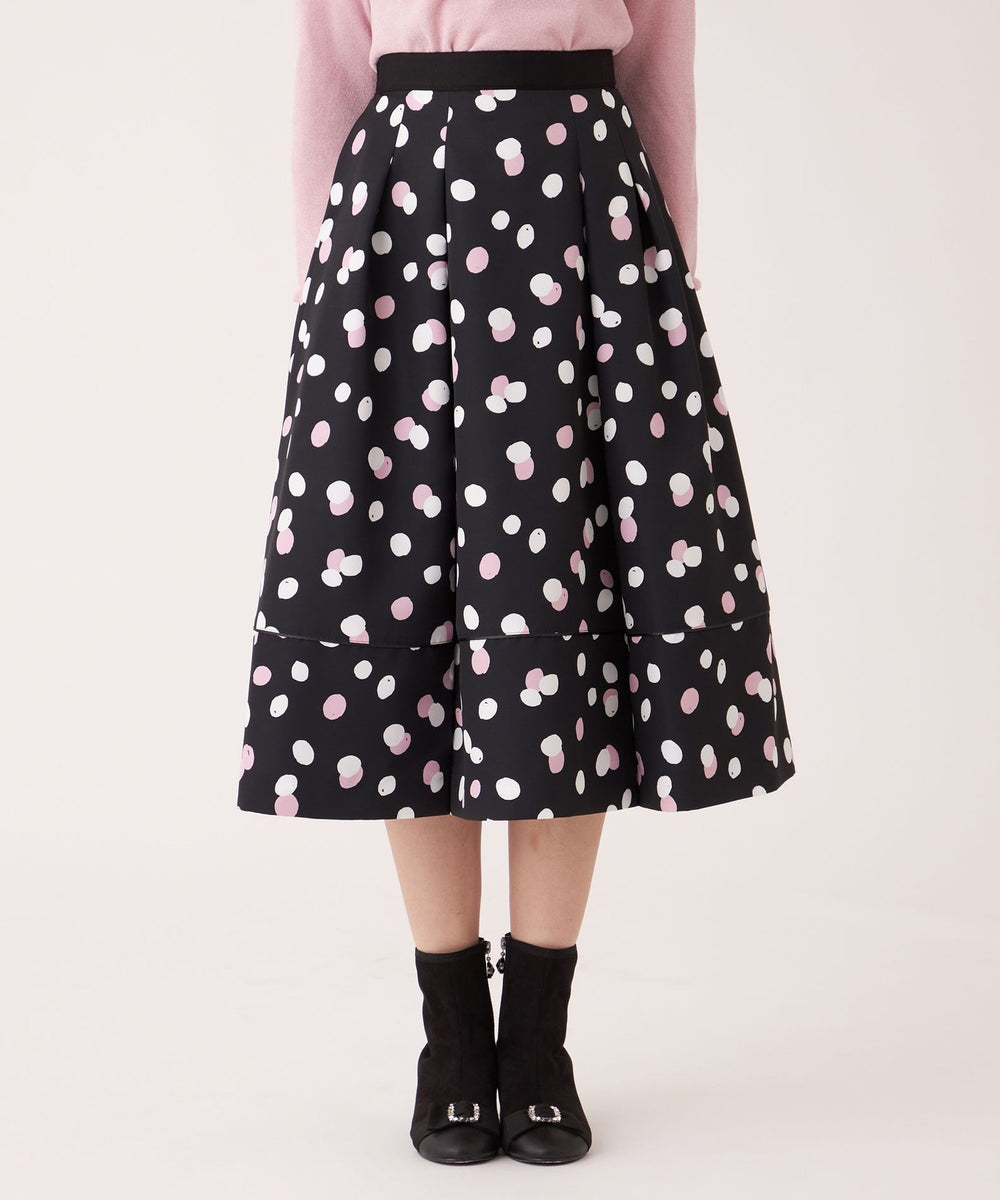 ランダムドット グログランタックスカート(スカート)｜TO BE CHIC