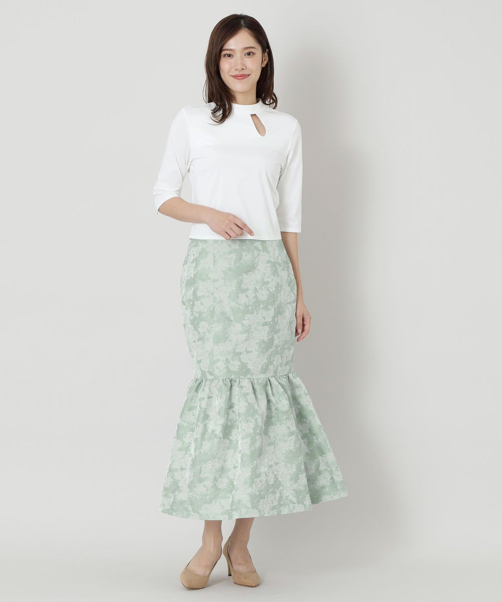 WEB限定】【Shiina Yamamotoコラボ】フラワージャカード スカート