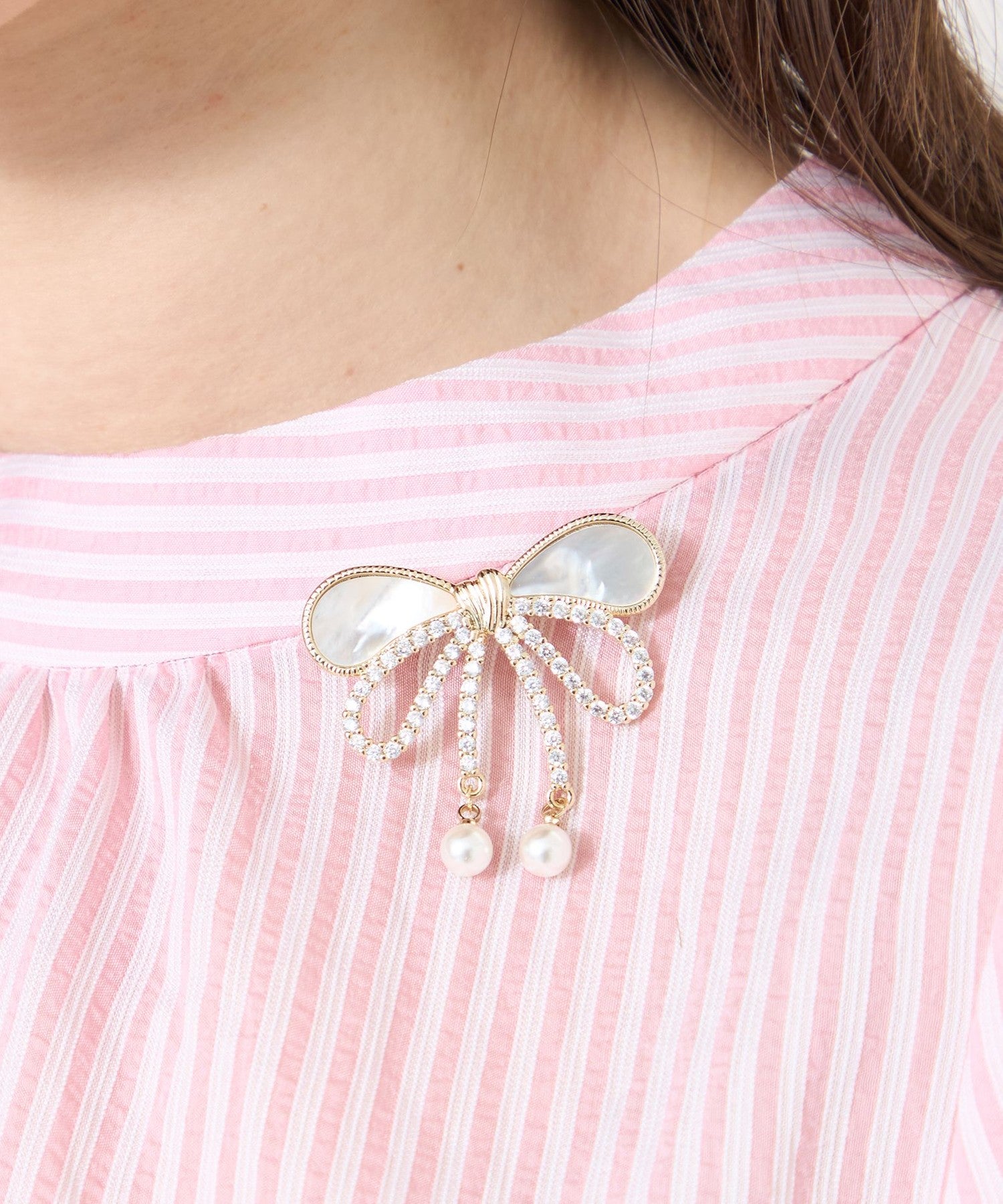 ダブルリボン ブローチ(小物・雑貨)｜TO BE CHIC(トゥー ビー シック