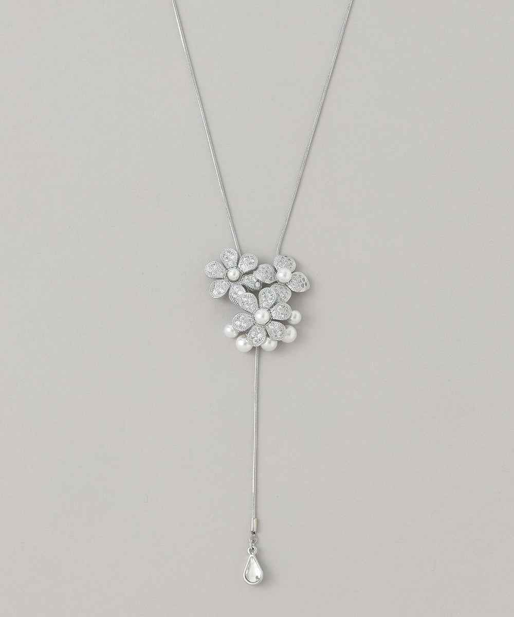 パヴェフラワースライド ネックレス(小物・雑貨)｜TO BE CHIC(トゥー