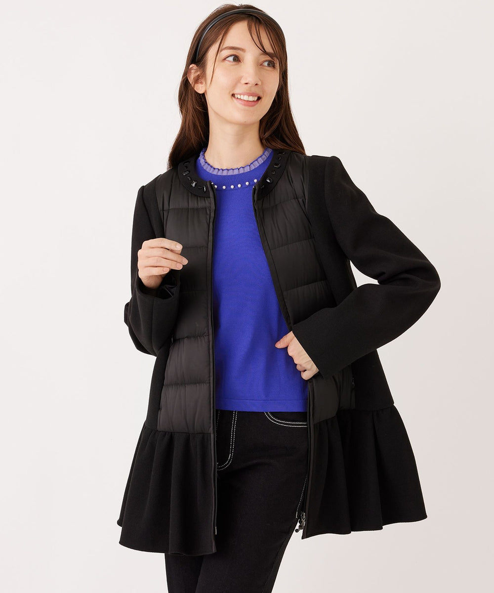L】タフタコンビテックメルトン コート(コート)｜TO BE CHIC(トゥー