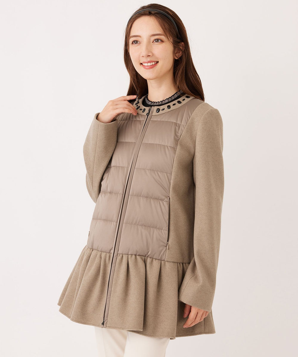L】タフタコンビテックメルトン コート(コート)｜TO BE CHIC(トゥー