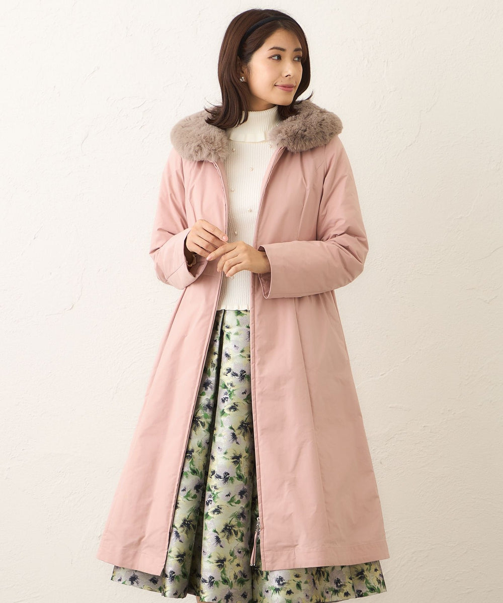 L】メモリータフタ ロングダウンコート(コート)｜TO BE CHIC