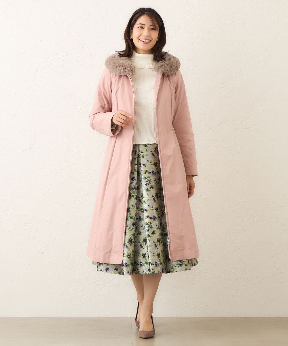 L】メモリータフタ ロングダウンコート(コート)｜TO BE CHIC(トゥー
