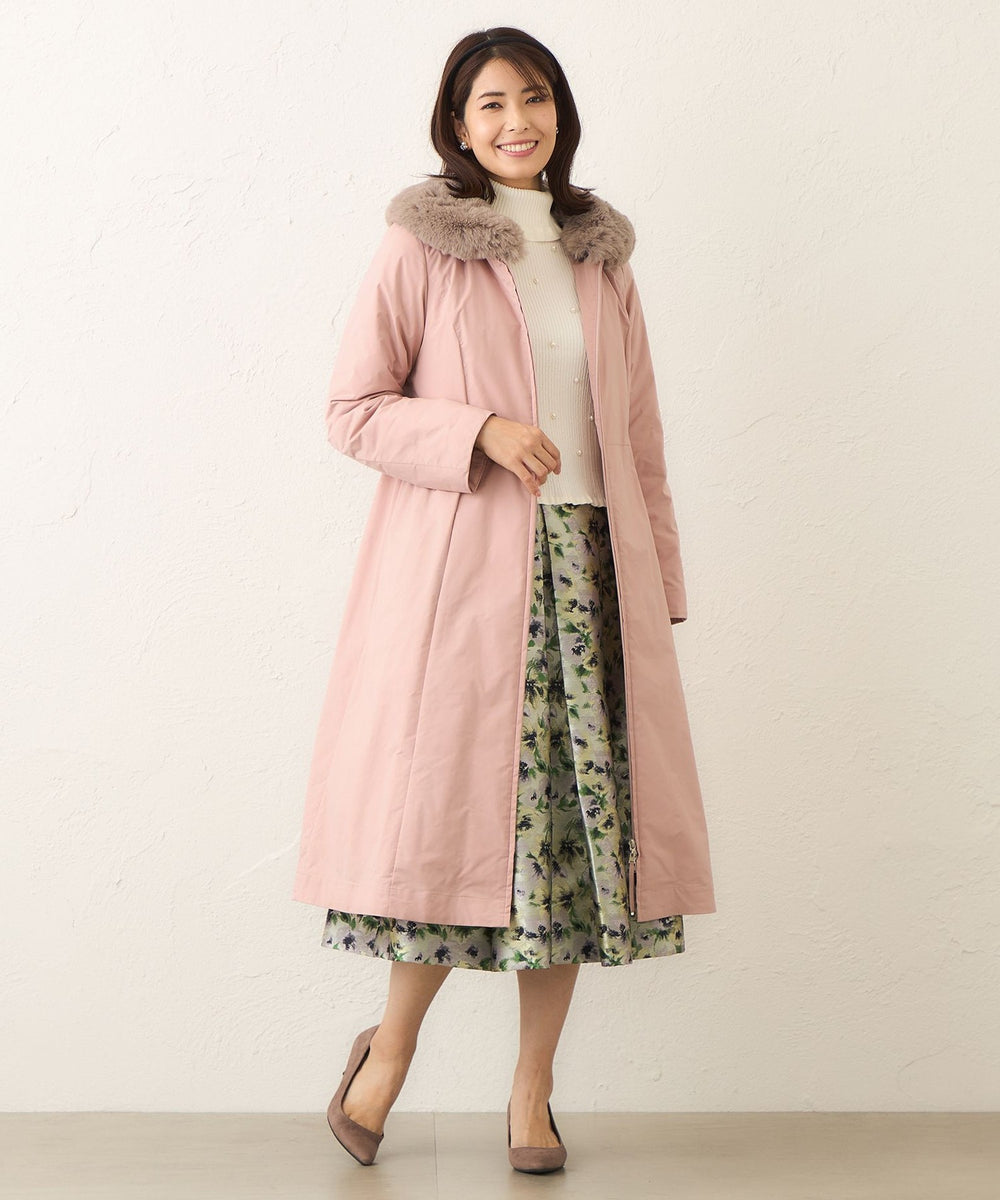 L】メモリータフタ ロングダウンコート(コート)｜TO BE CHIC(トゥー