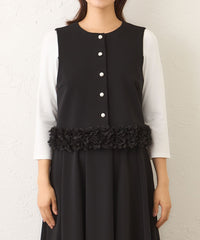 DESIGNWORKS ダンボール素材ストレッチジレ L】マットストレッチダンボール ショートジレ(ベスト)｜TO BE