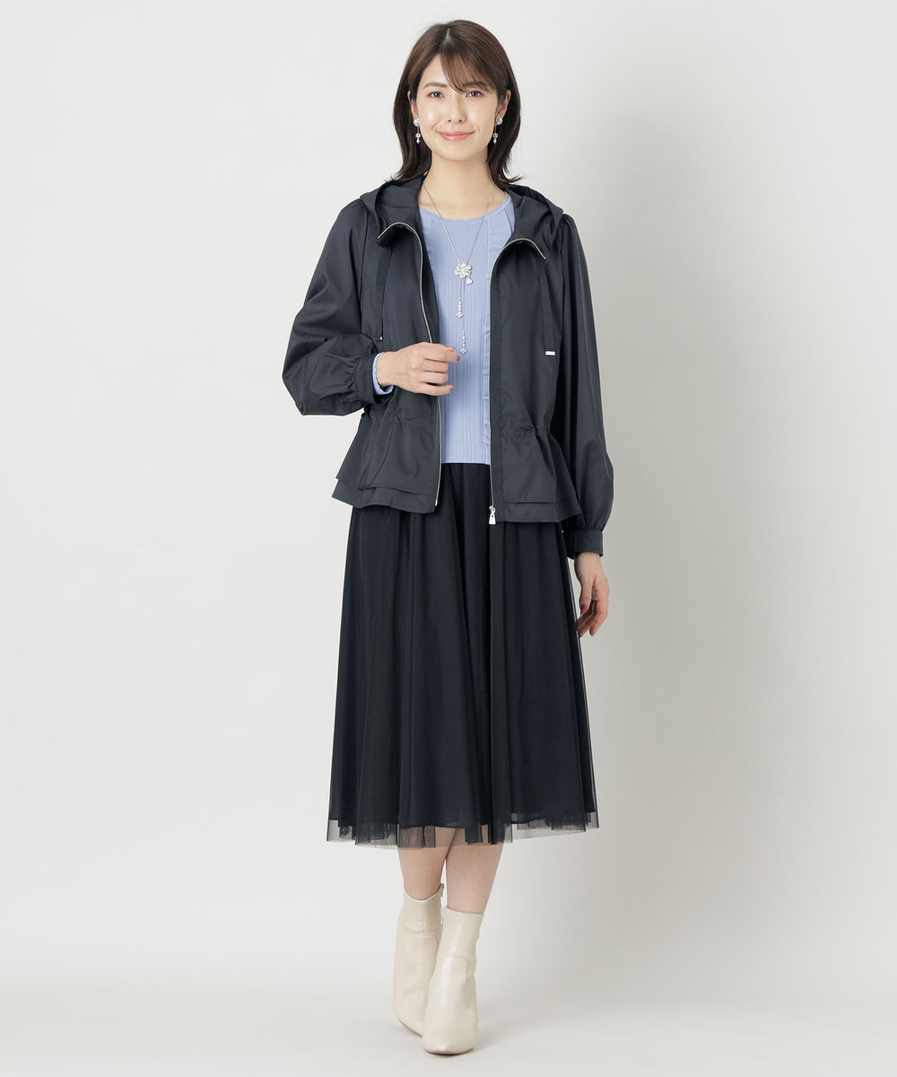 タグ付新品未使用tobechic大きいサイズ44♥︎タフタショートブルゾン L】ポリエステルタフタ ショートブルゾン(ジャケット)｜TO BE