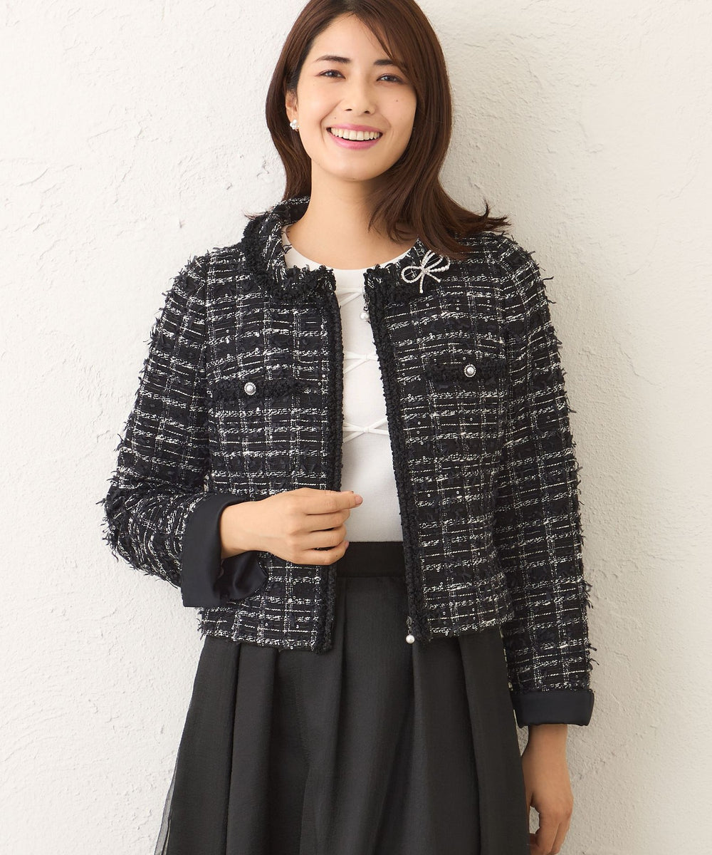 L】パピヨンファンシーツイード ジャケット(ジャケット)｜TO BE CHIC