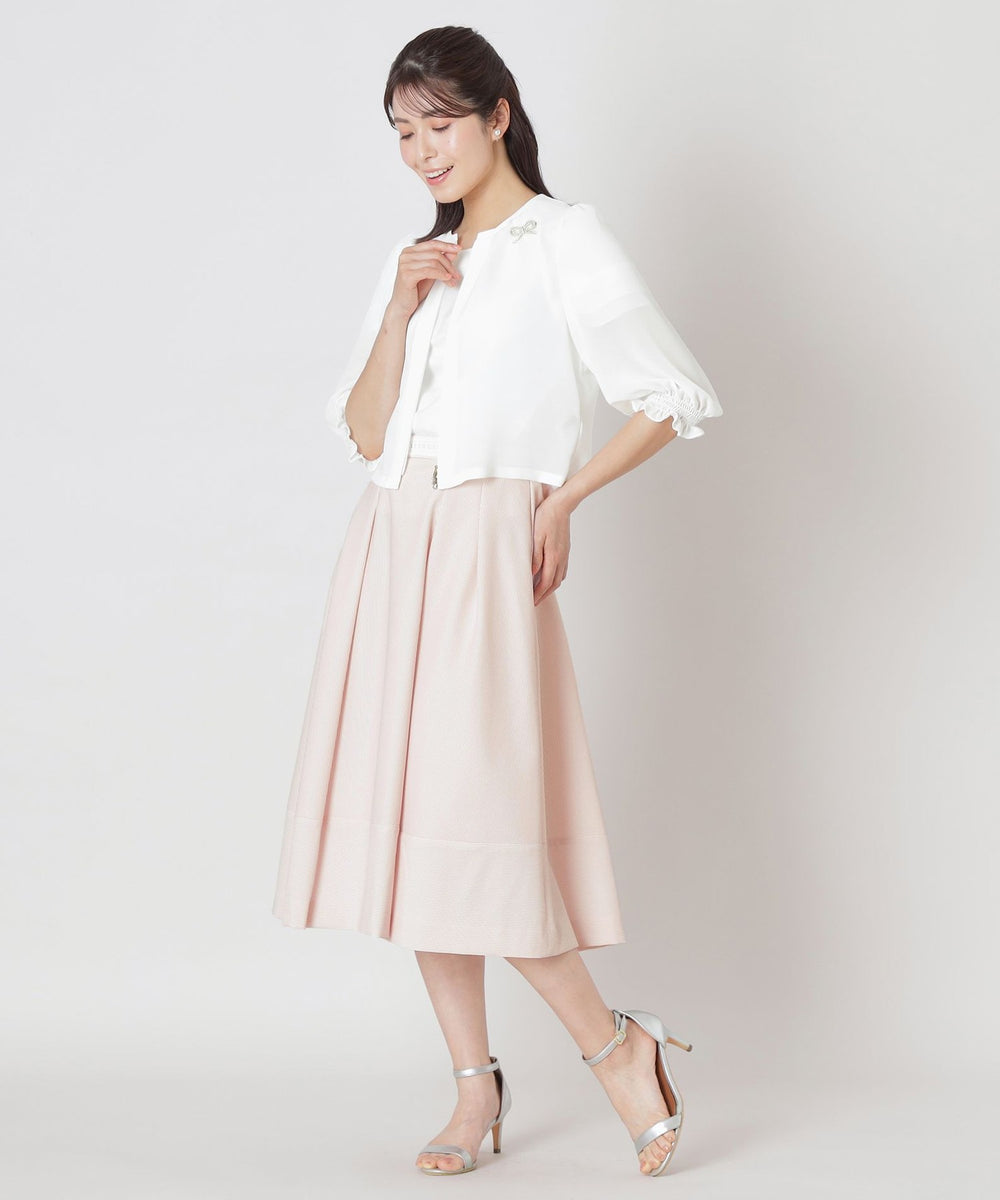 L】ジョーゼット ショートブルゾン(ブルゾン)｜TO BE CHIC