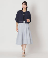 L】ジョーゼット ショートブルゾン(ブルゾン)｜TO BE CHIC