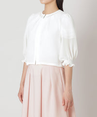 L】ジョーゼット ショートブルゾン(ブルゾン)｜TO BE CHIC(トゥー ビー