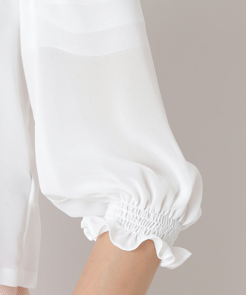 L】ジョーゼット ショートブルゾン(ブルゾン)｜TO BE CHIC