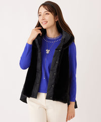 L】フェイクファー ドッキングジレ(ベスト)｜TO BE CHIC(トゥー ビー