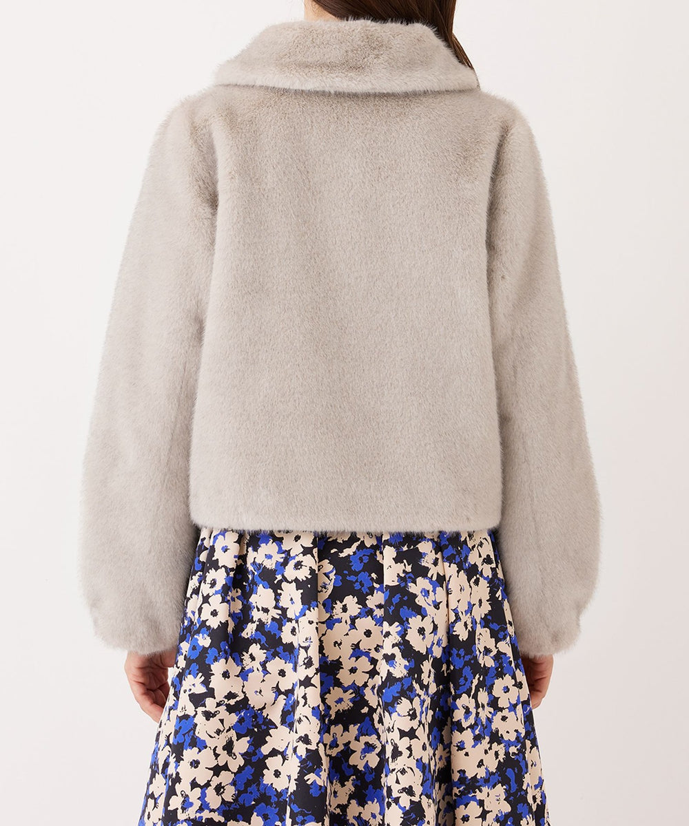 トゥービーシックブルゾン L】フェイクファー ステンカラーブルゾン(ジャケット)｜TO BE CHIC