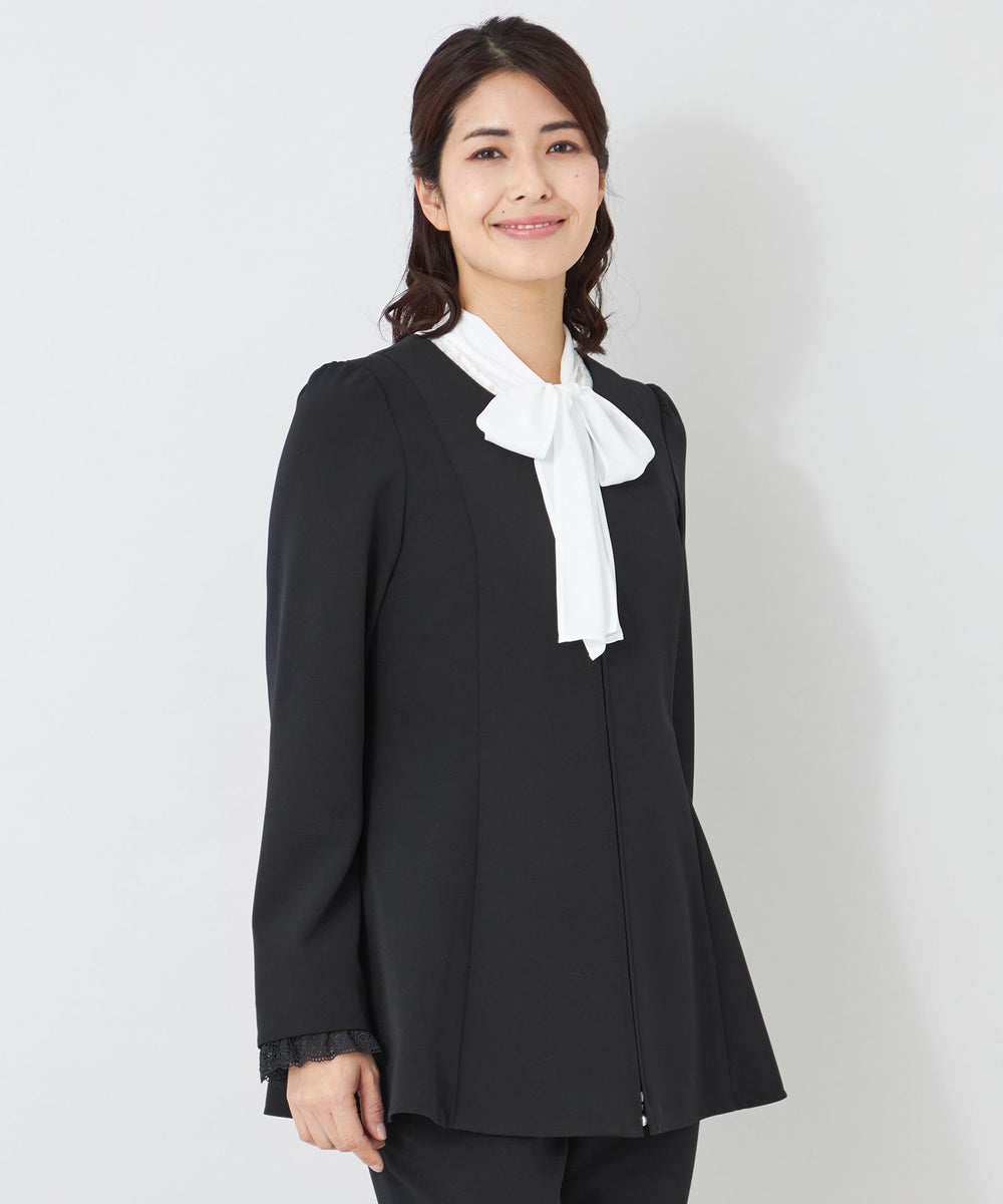 L】デュアルストレッチ ZIP チュニック(トップス)｜TO BE CHIC(トゥー