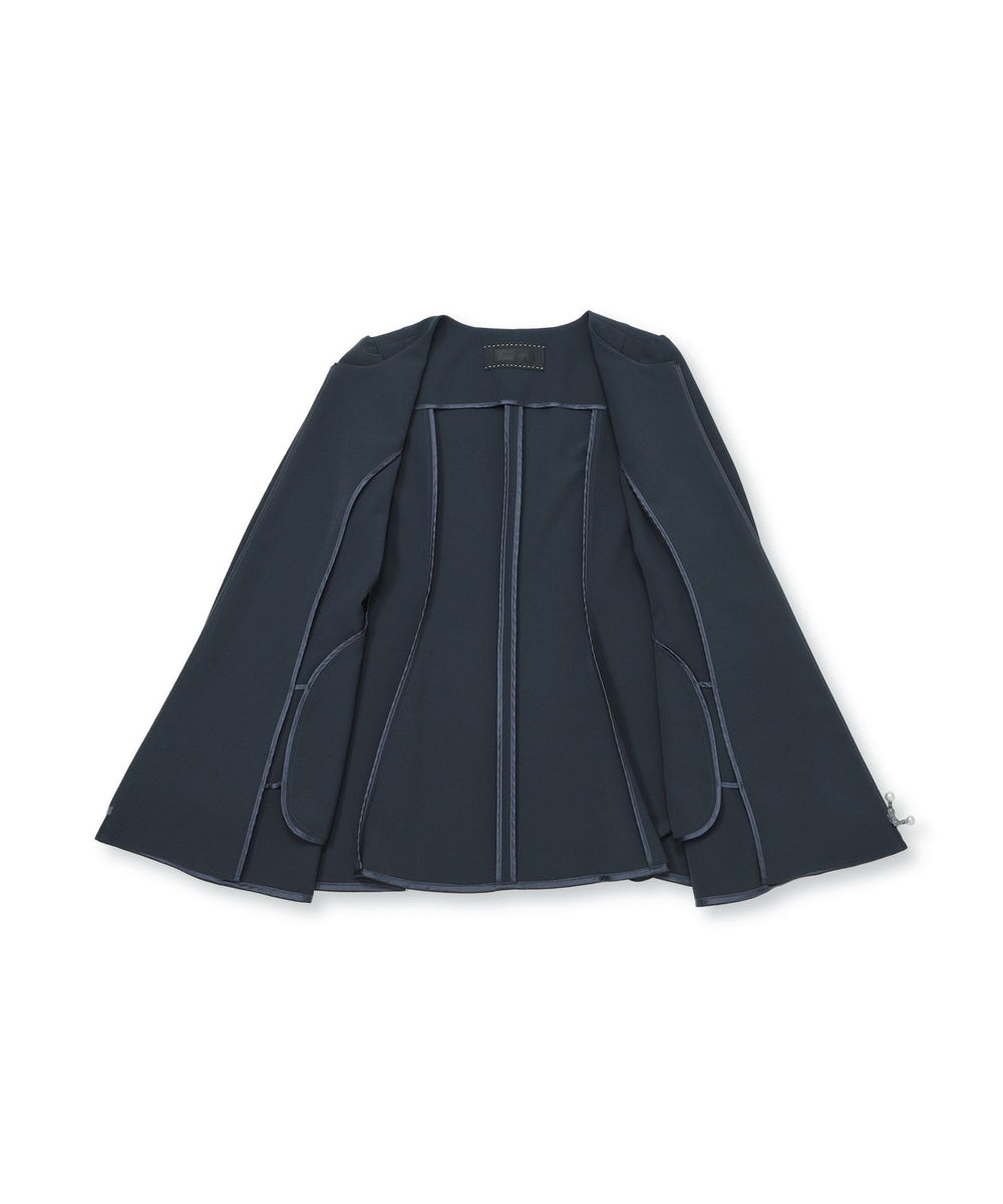 L】デュアルストレッチ ZIP チュニック(トップス)｜TO BE CHIC(トゥー