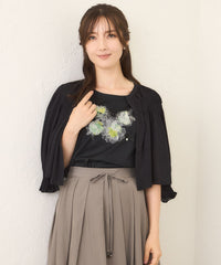 L】シャーリングショート ボレロ(トップス)｜TO BE CHIC(トゥー ビー