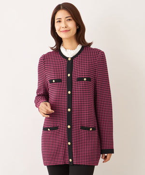 L】千鳥 ミドルカーディガン(トップス)｜TO BE CHIC(トゥー ビー