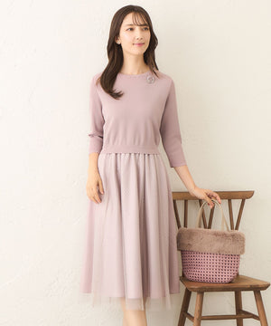 Shuka！トゥービーシック　ニット＆ニットワンピース TO BE CHIC トゥービーシック ニット フリル ワンピース 試着