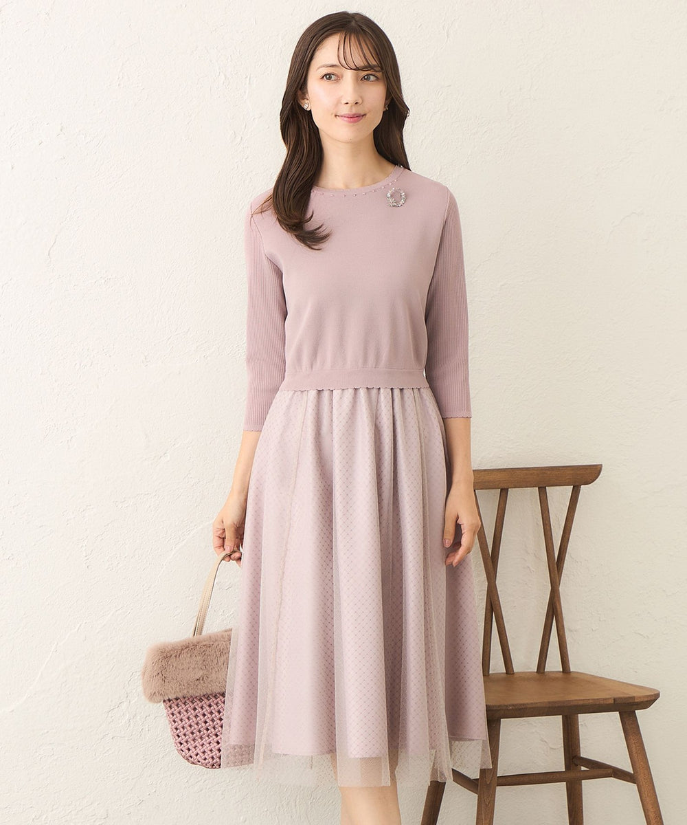 TO BE CHIC(トゥービーシック) ダイヤレース コンビ チュニック TO BE CHIC（トゥー ビー シック）の 商品一覧 | ファッション通販
