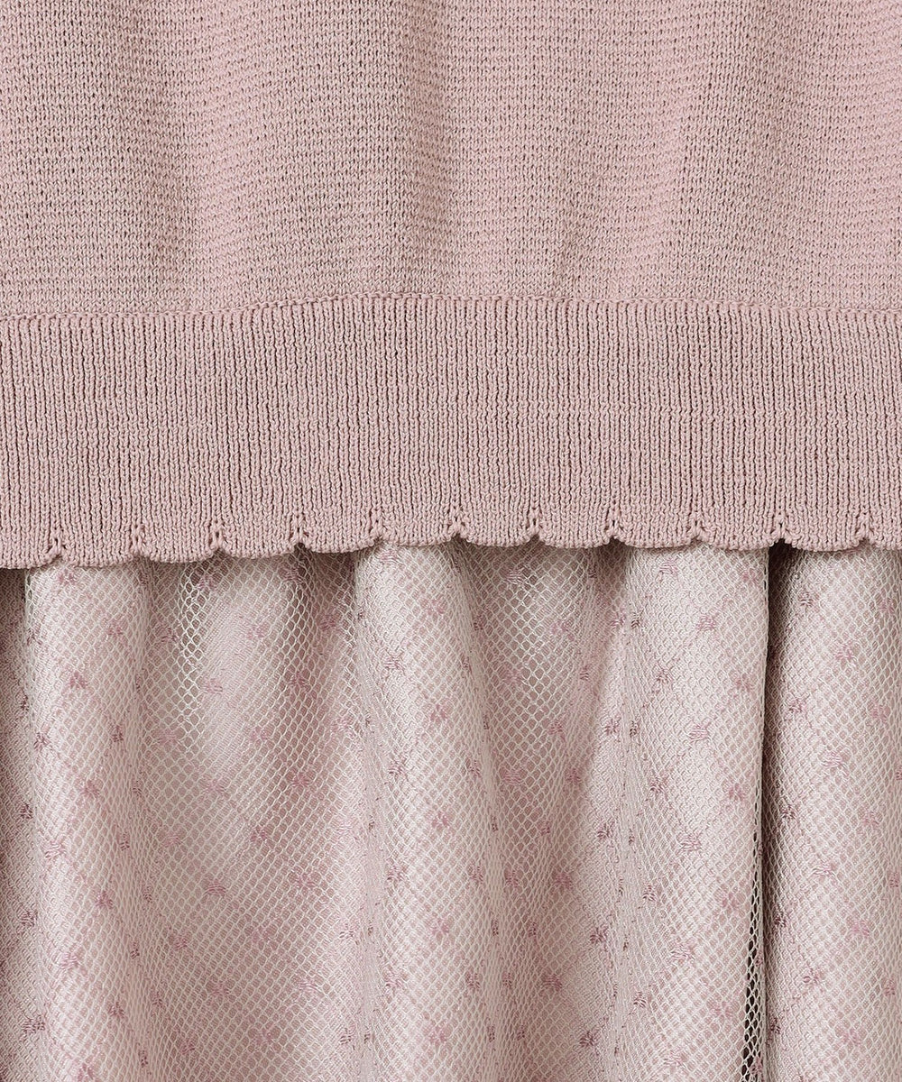 L】ニットコンビ チュールワンピース(ワンピース)｜TO BE CHIC(トゥー